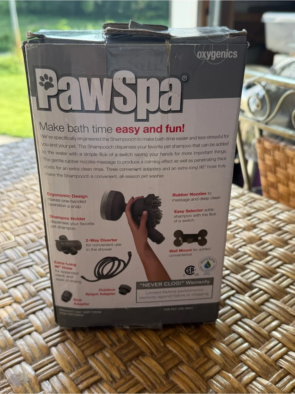 Oxygenics PawSpa Shampooch Handheld Pet Washer